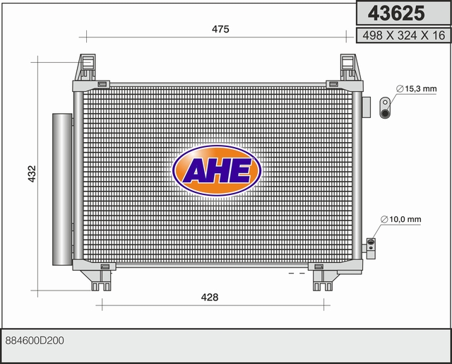 AHE 43625 Condensatore,...