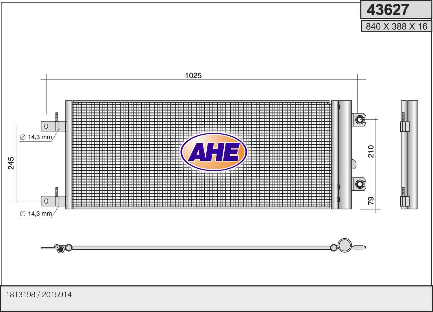 AHE 43627 Condensatore,...