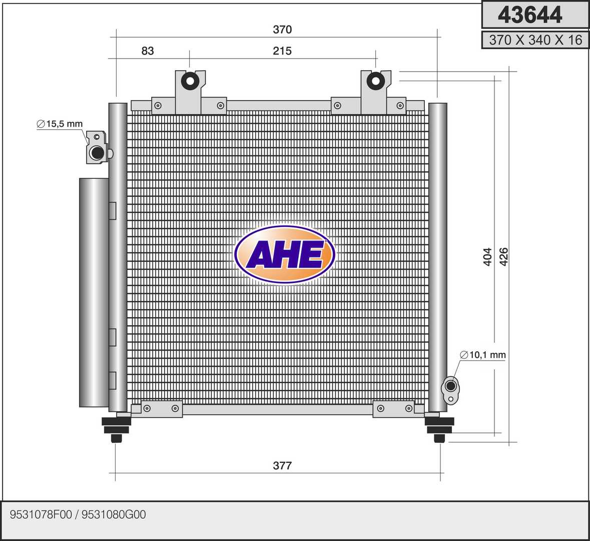 AHE 43644 Condensatore,...