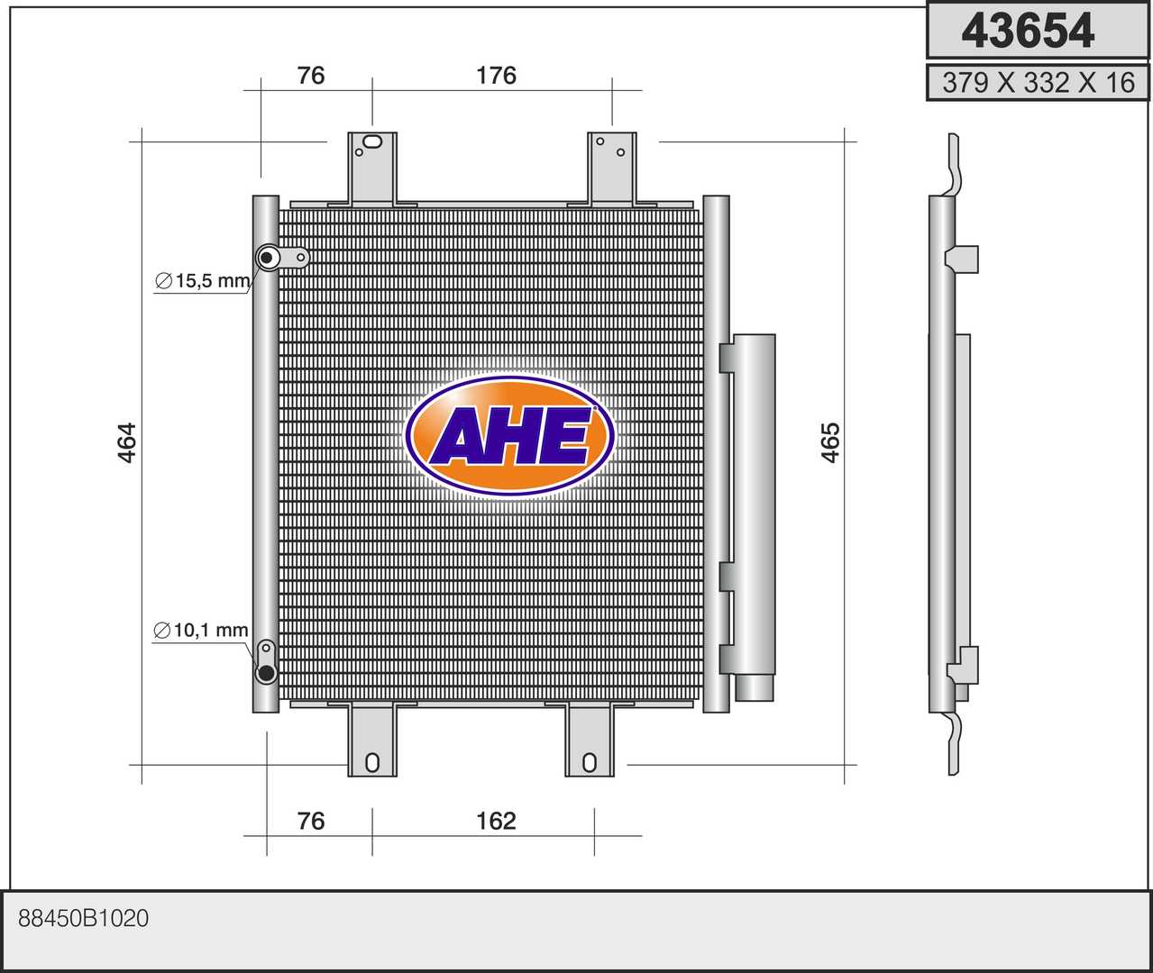 AHE 43654 Condensatore,...
