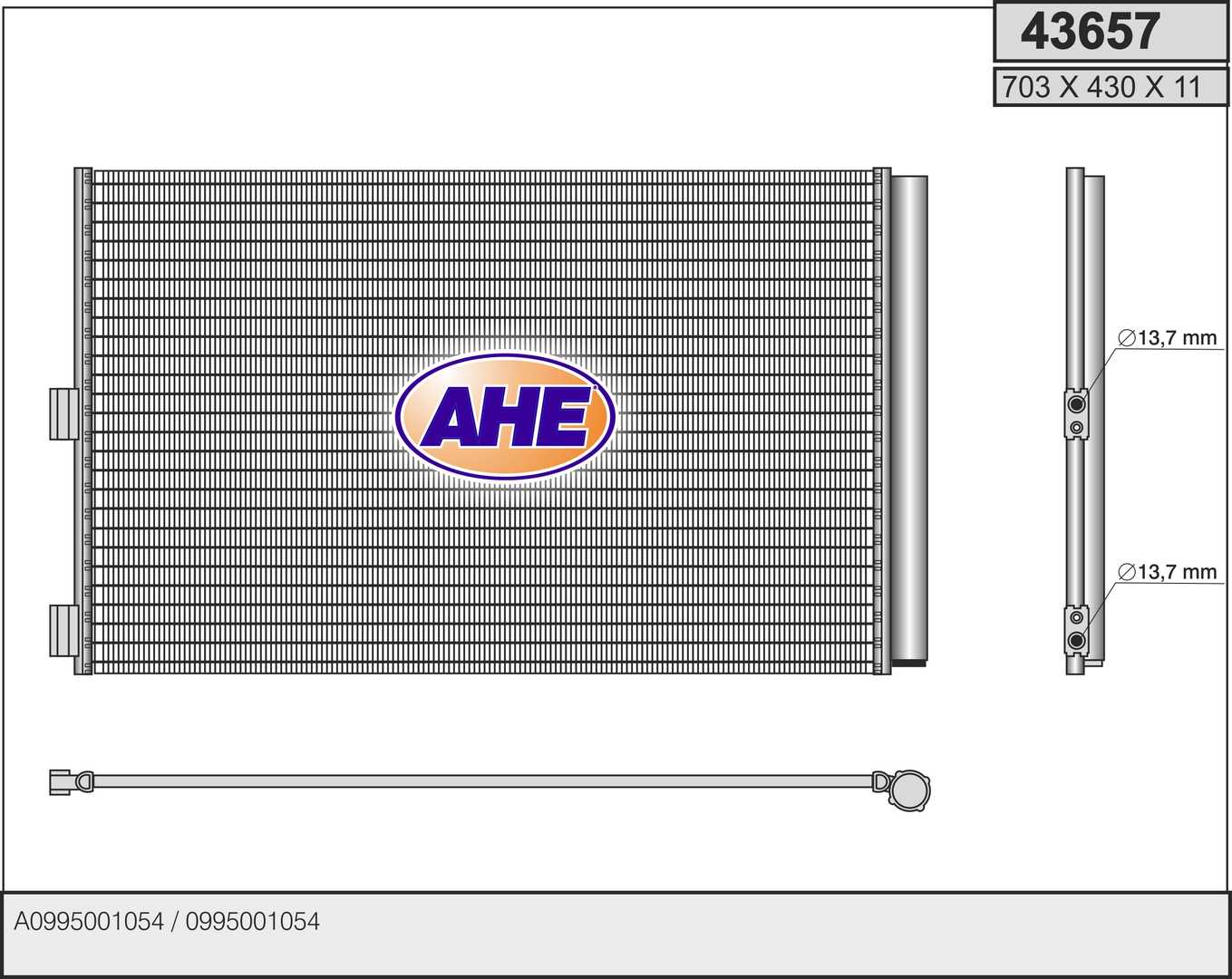 AHE 43657 Condensatore,...