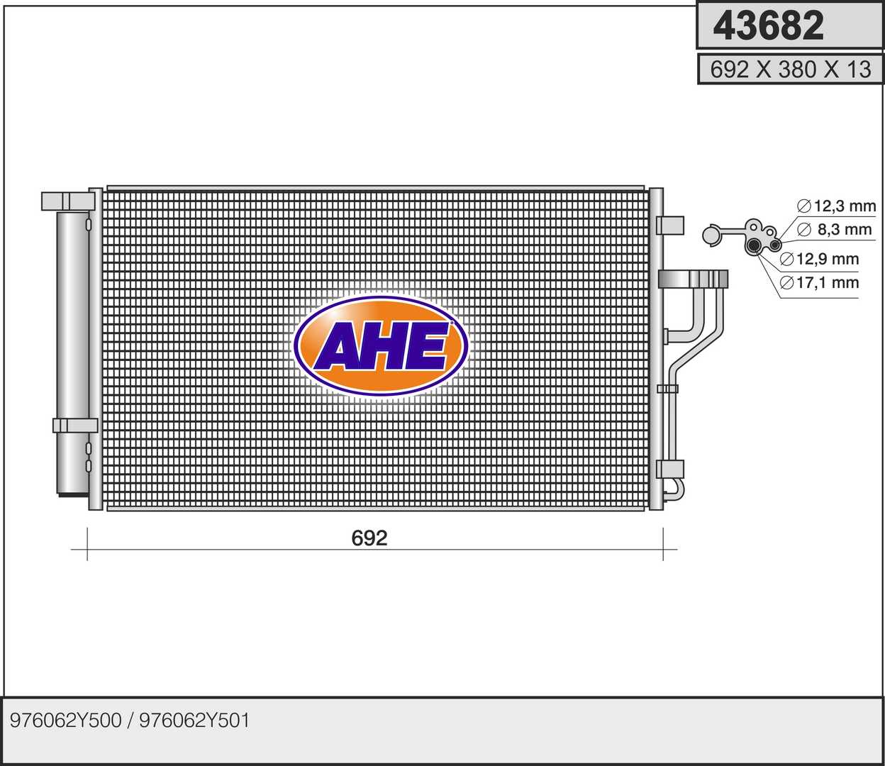 AHE 43682 Condensatore,...