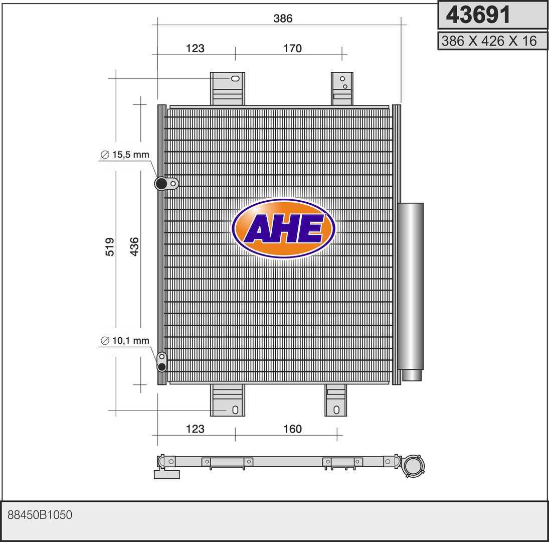AHE 43691 Condensatore,...