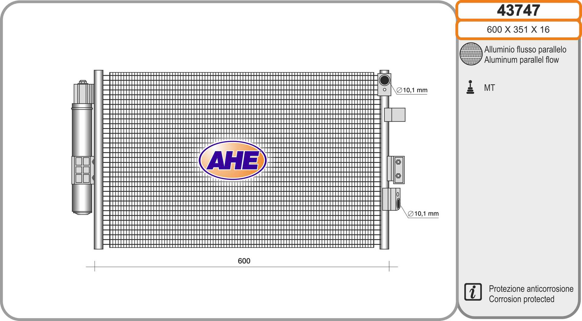AHE 43747 Condensatore,...
