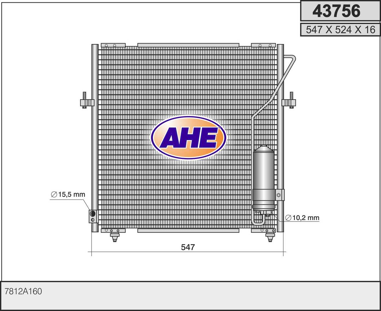 AHE 43756 Condensatore,...