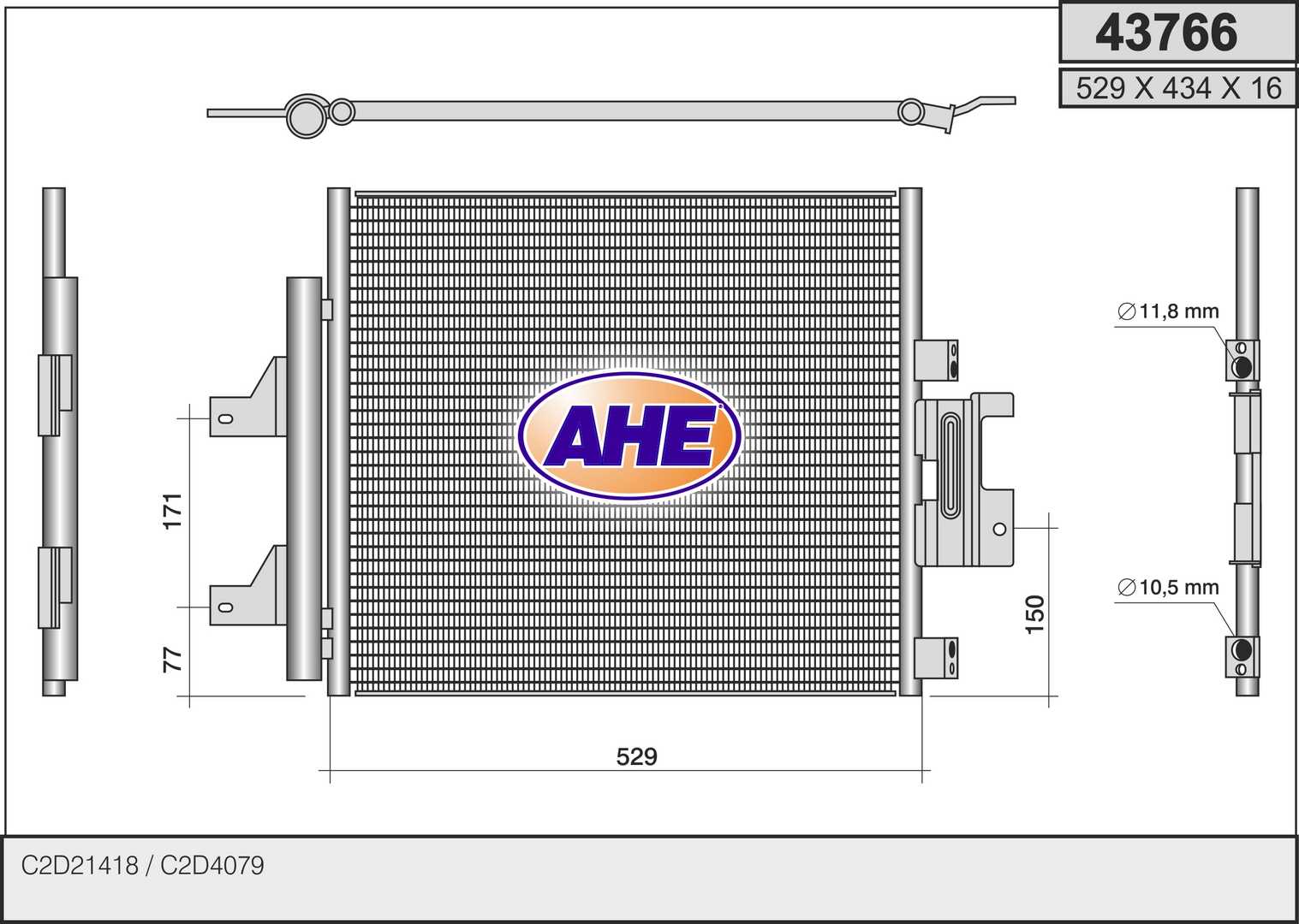 AHE 43766 Condensatore,...