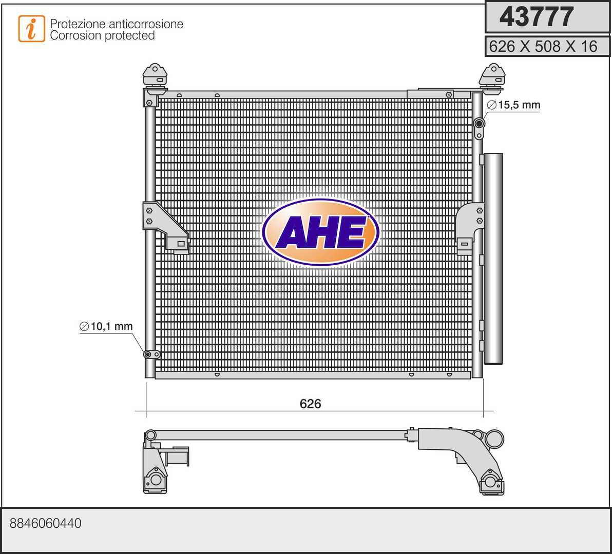 AHE 43777 Condensatore,...