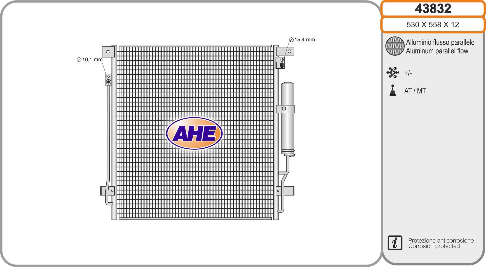 AHE 43832 Condensatore,...