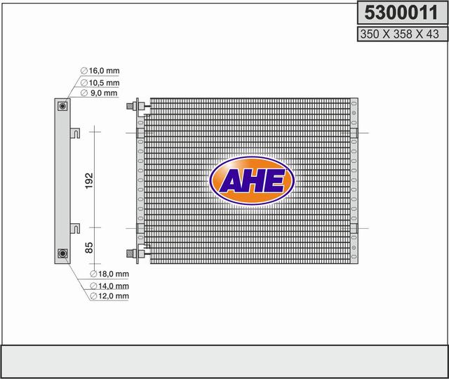 AHE 5300011 Condensatore,...
