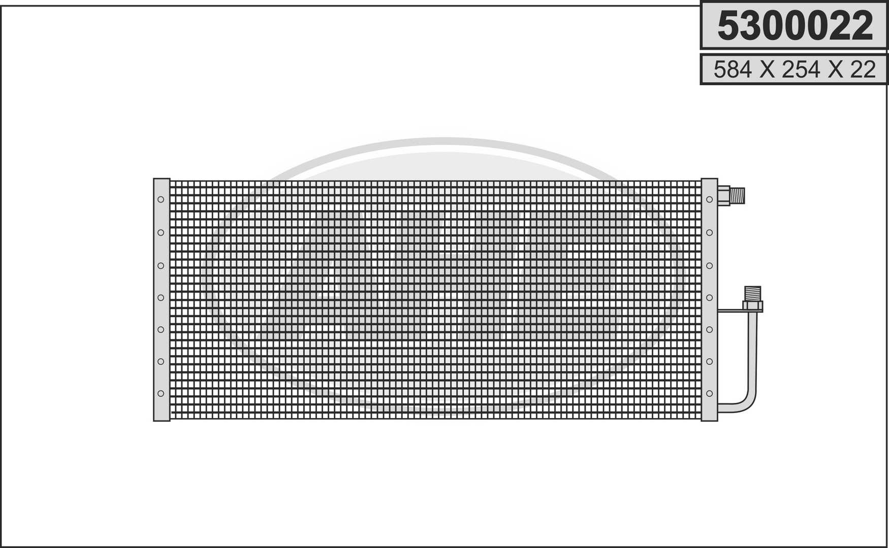 AHE 5300022 Condensatore,...