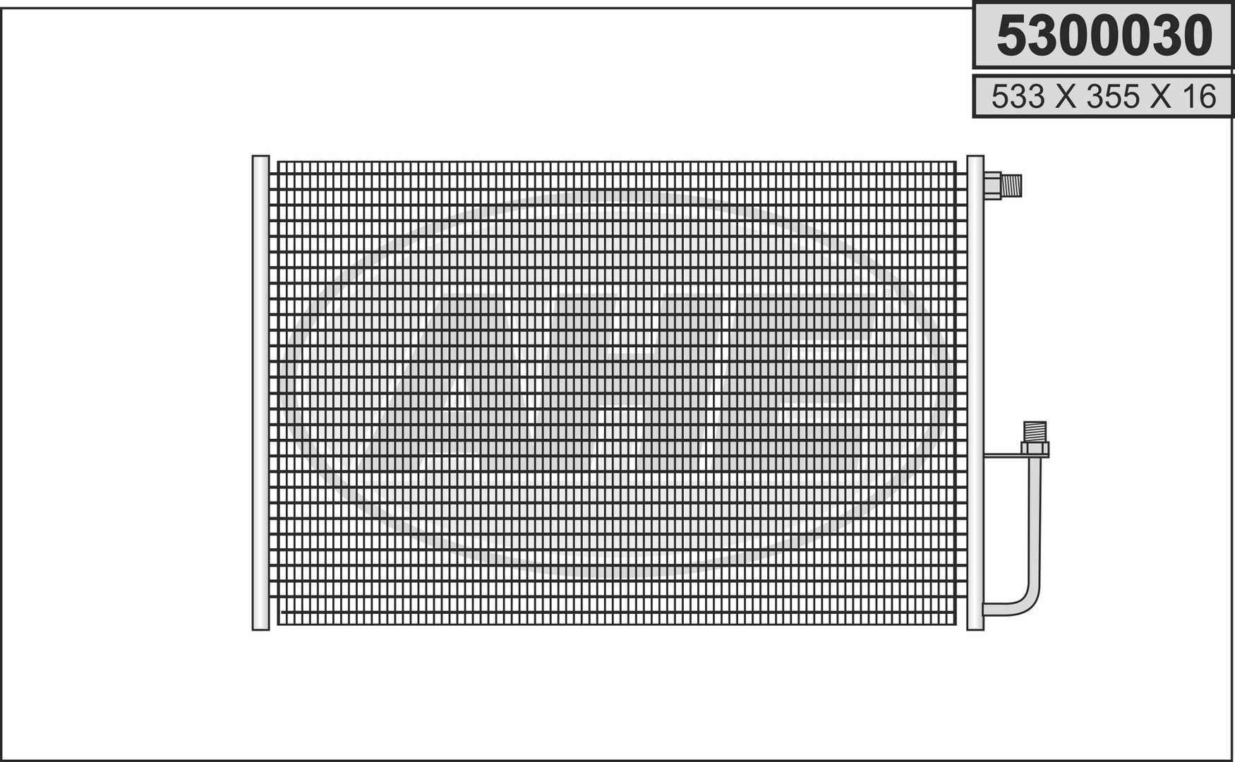 AHE 5300030 Condensatore,...