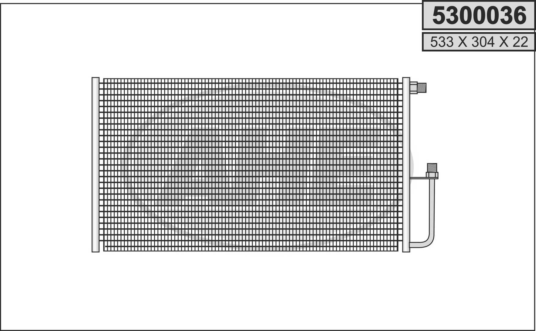 AHE 5300036 Condensatore,...