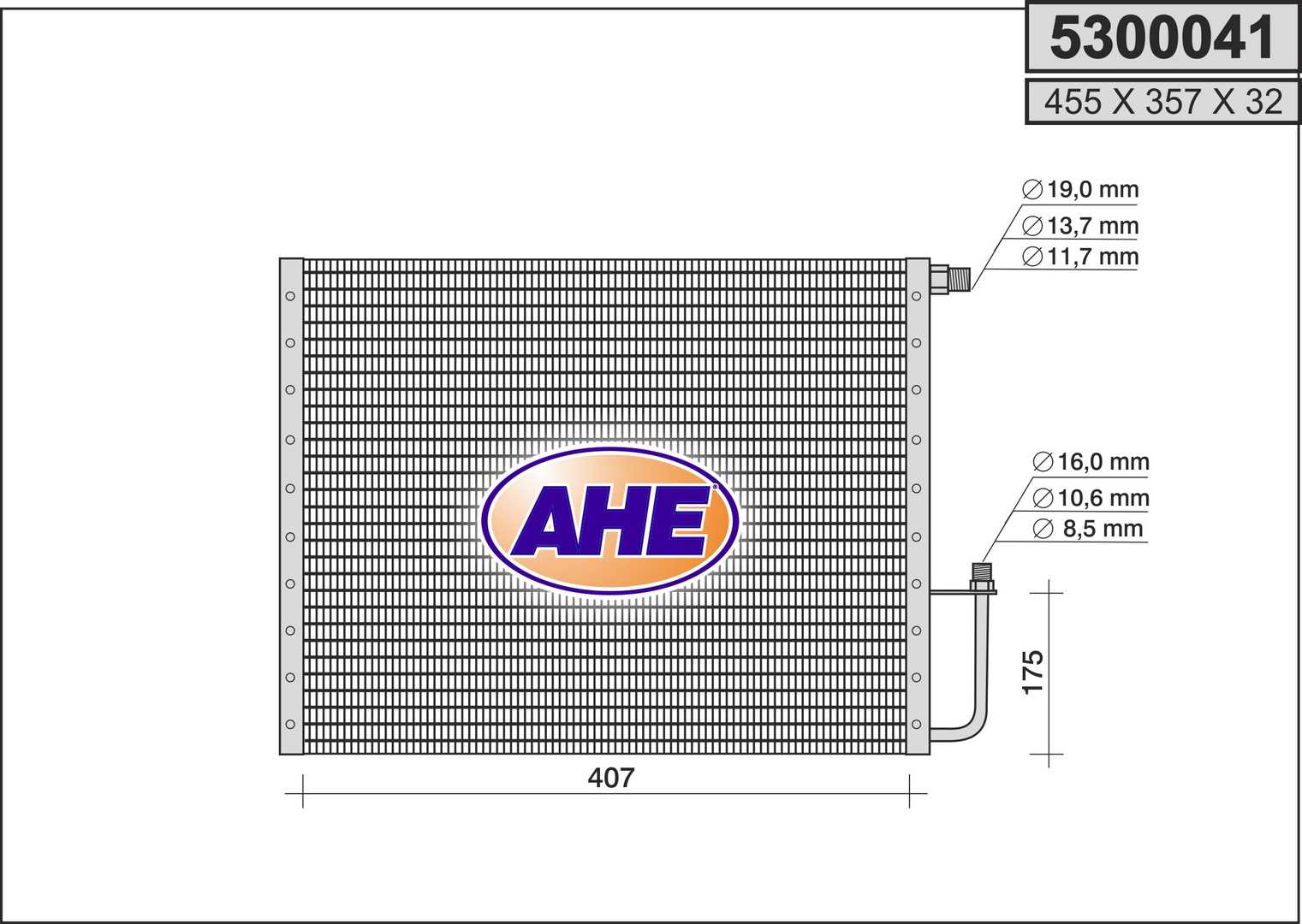 AHE 5300041 Condensatore,...