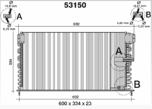 AHE 53150 Condensatore,...