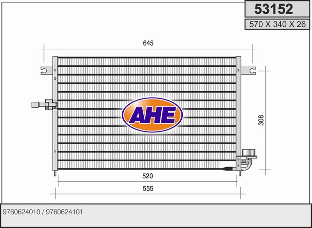 AHE 53152 Condensatore,...
