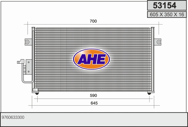 AHE 53154 Condensatore,...