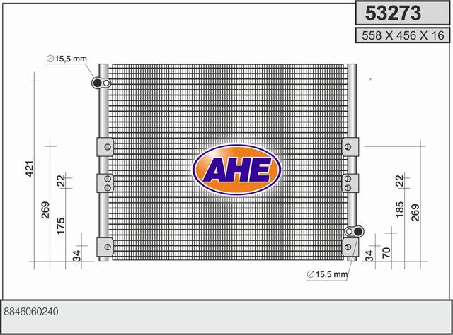 AHE 53273 Condensatore,...