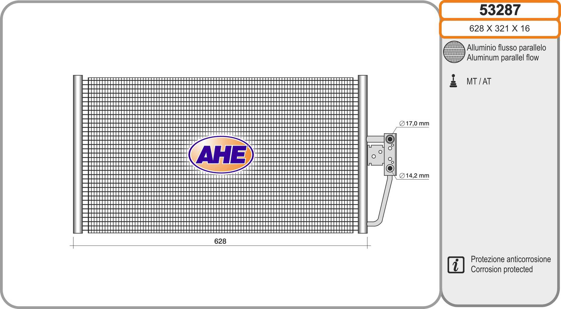 AHE 53287 Condensatore,...