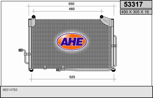 AHE 53317 Condensatore,...