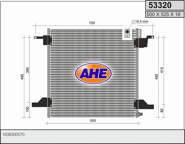 AHE 53320 Condensatore,...