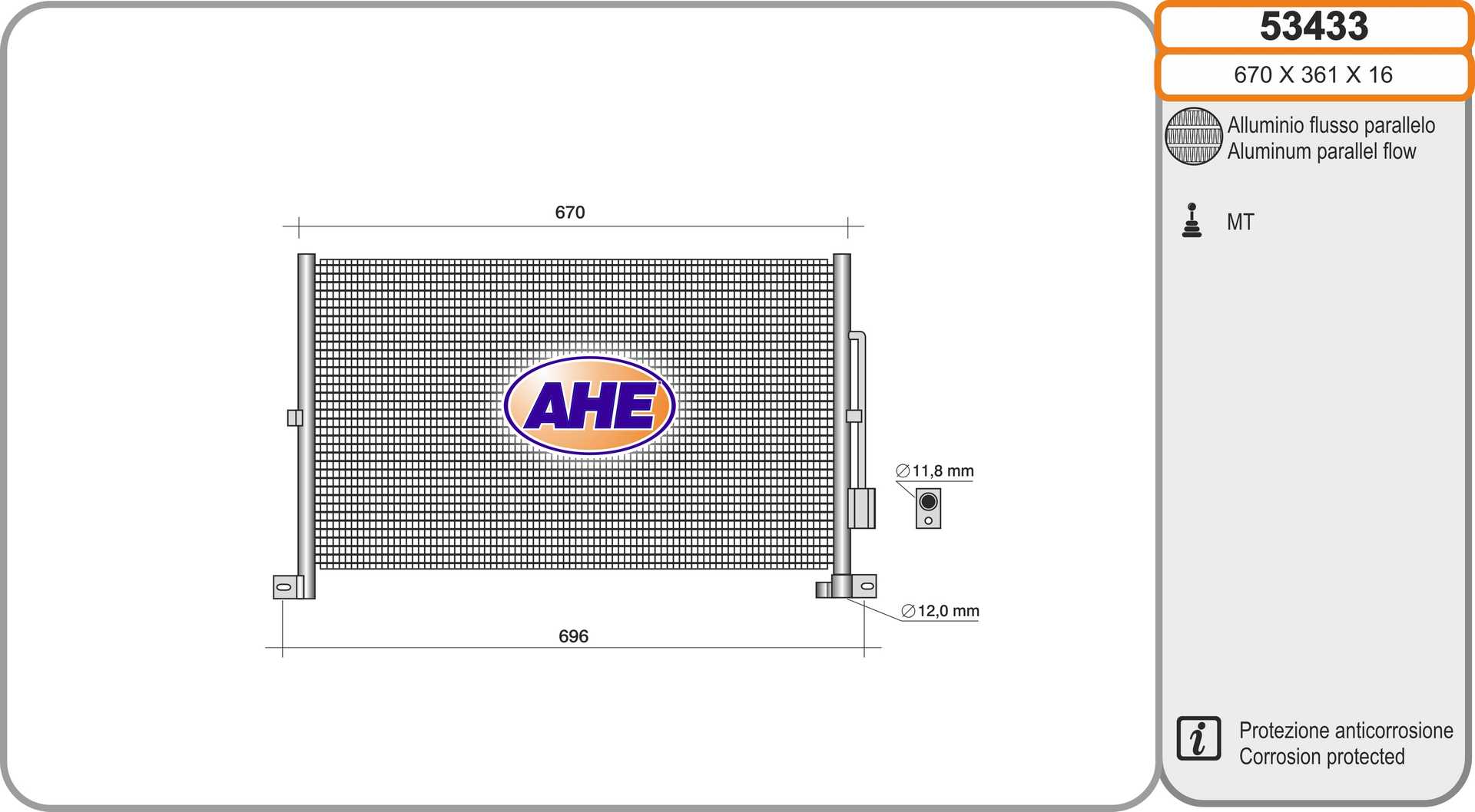 AHE 53433 Condensatore,...