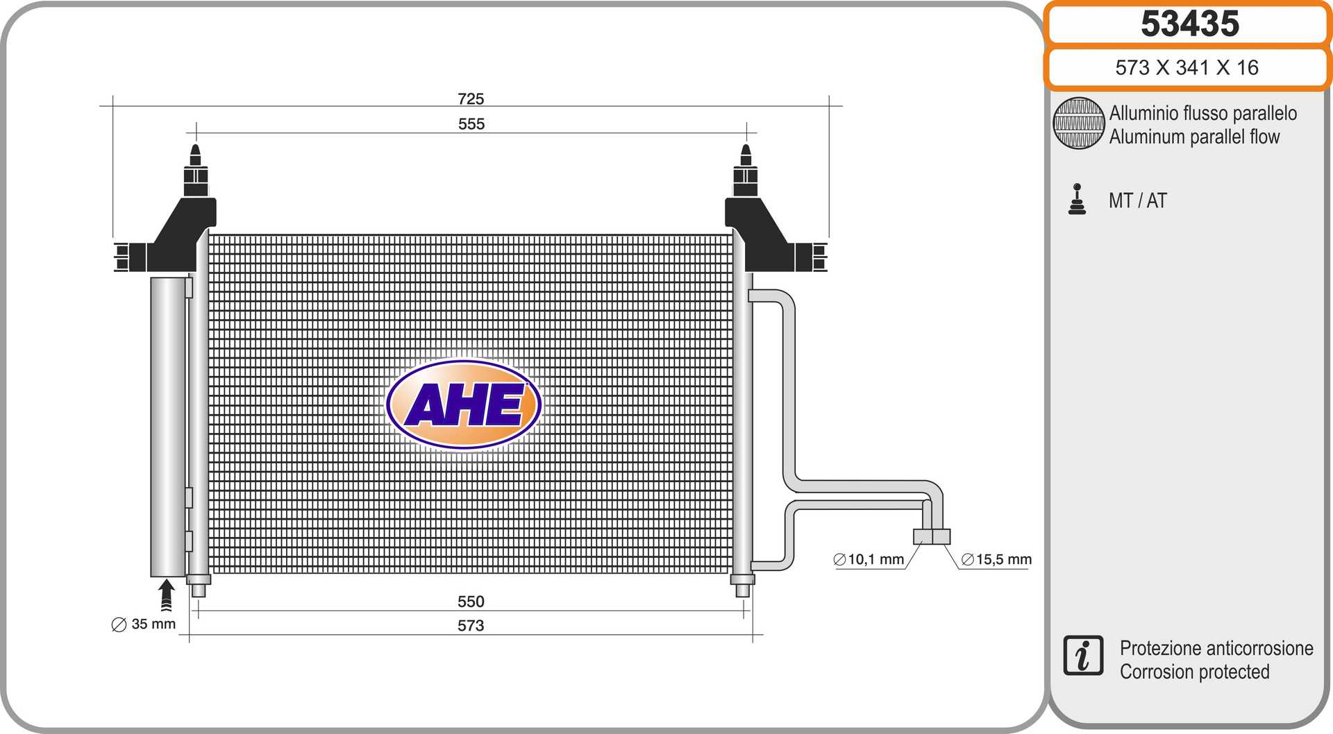 AHE 53435 Condensatore,...