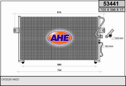 AHE 53441 Condensatore,...