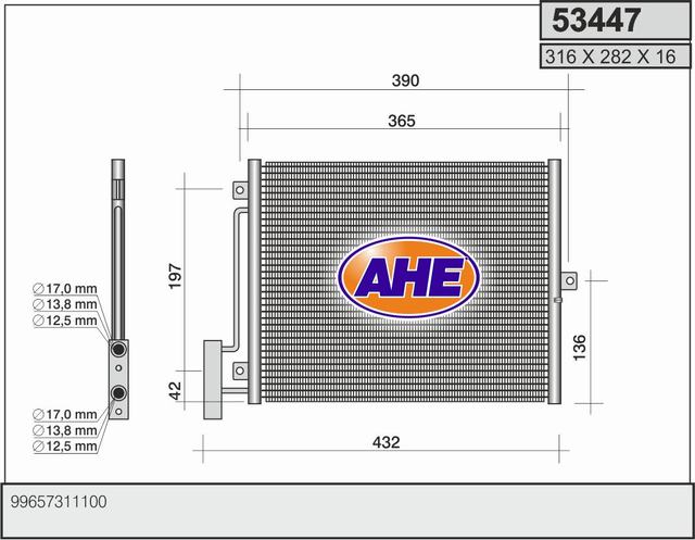 AHE 53447 Condensatore,...