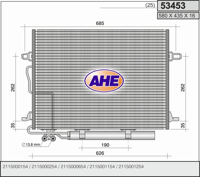 AHE 53453 Condensatore,...