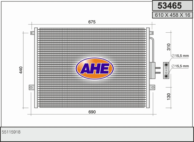 AHE 53465 Condensatore,...