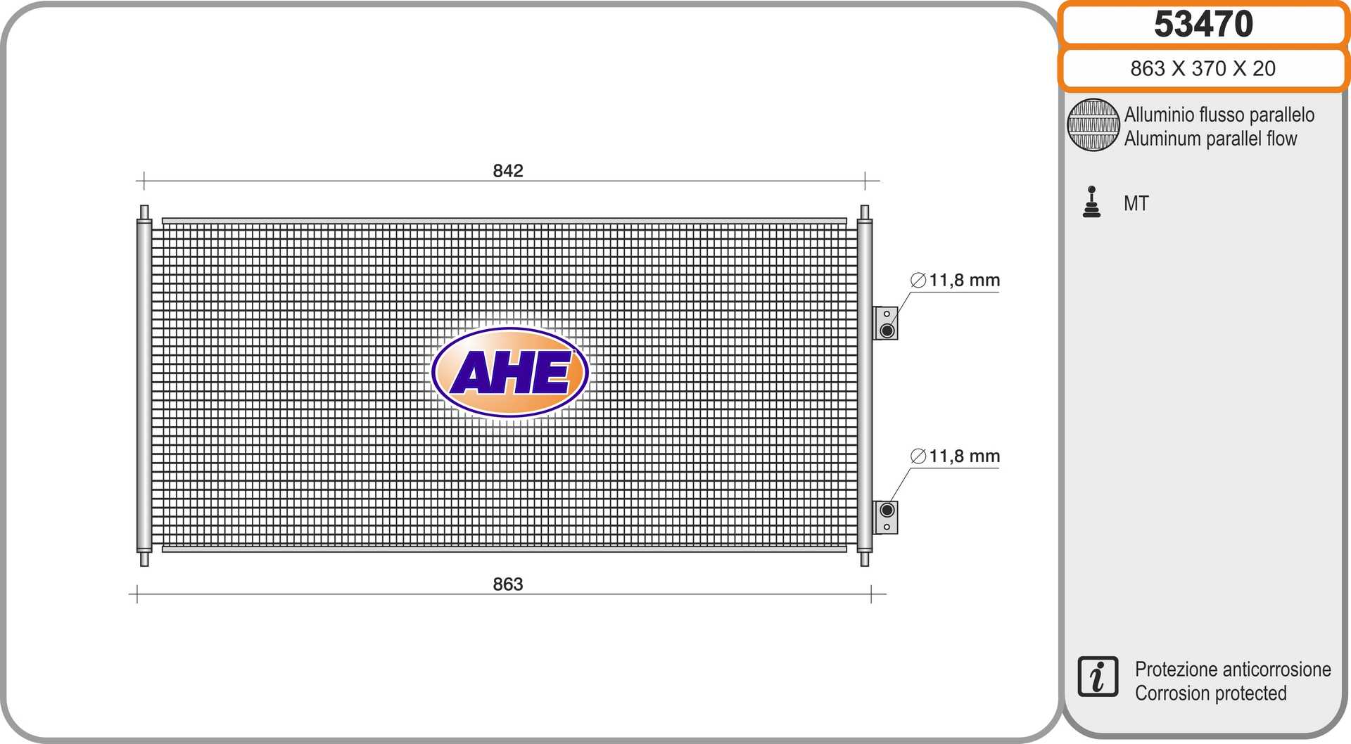 AHE 53470 Condensatore,...