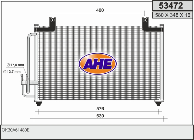 AHE 53472 Condensatore,...