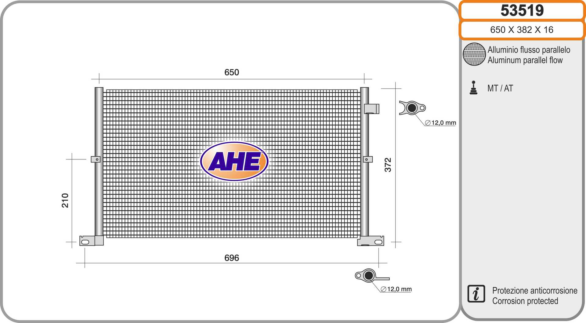 AHE 53519 Condensatore,...