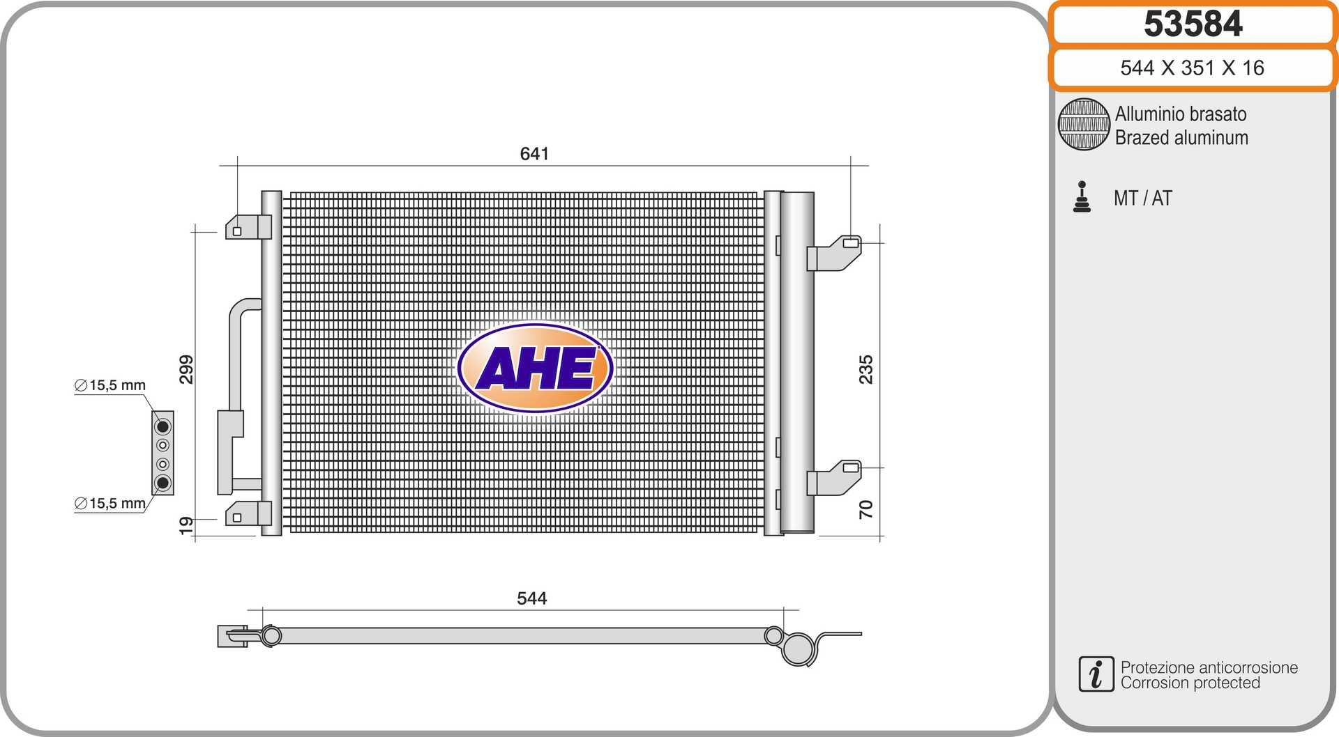 AHE 53584 Condensatore,...