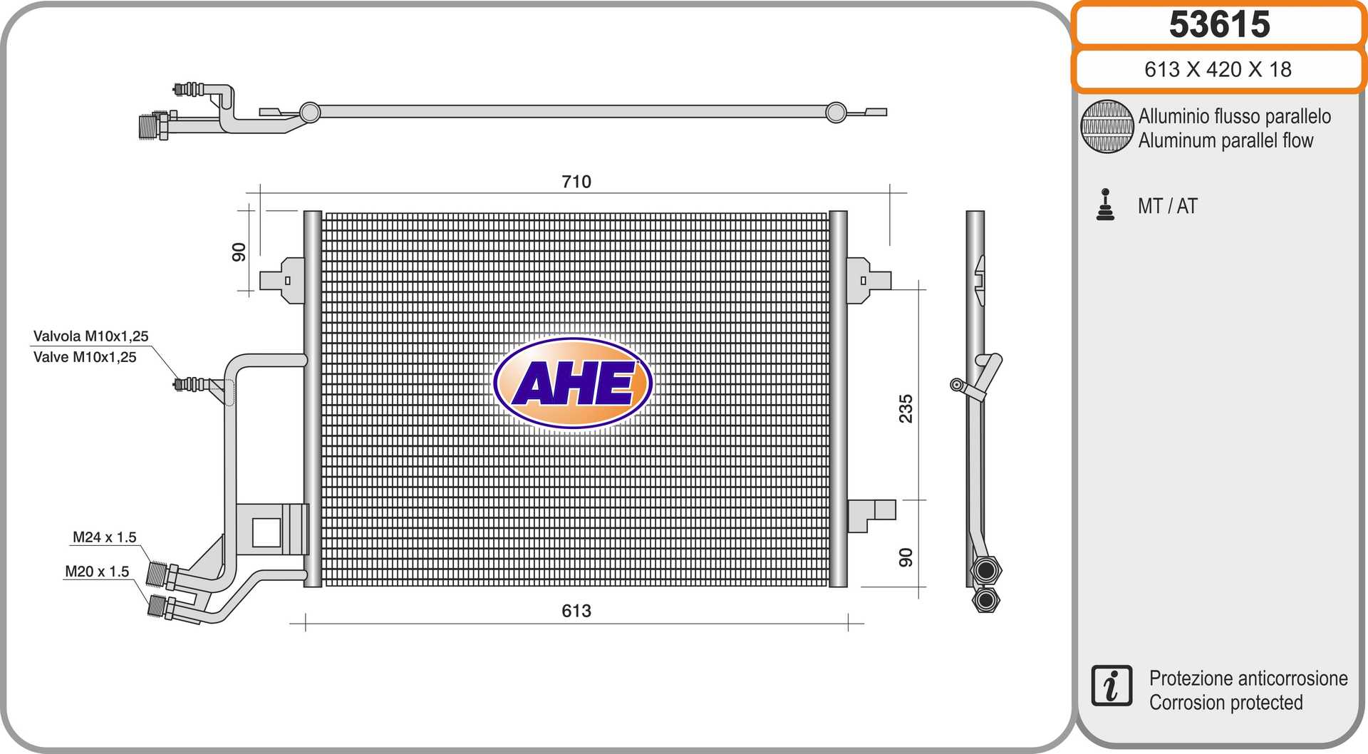 AHE 53615 Condensatore,...