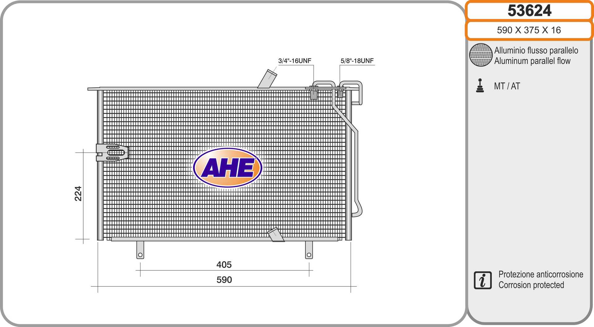 AHE 53624 Condensatore,...
