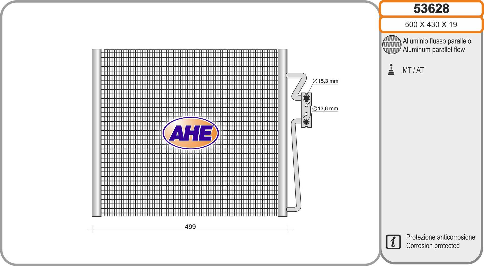 AHE 53628 Condensatore,...