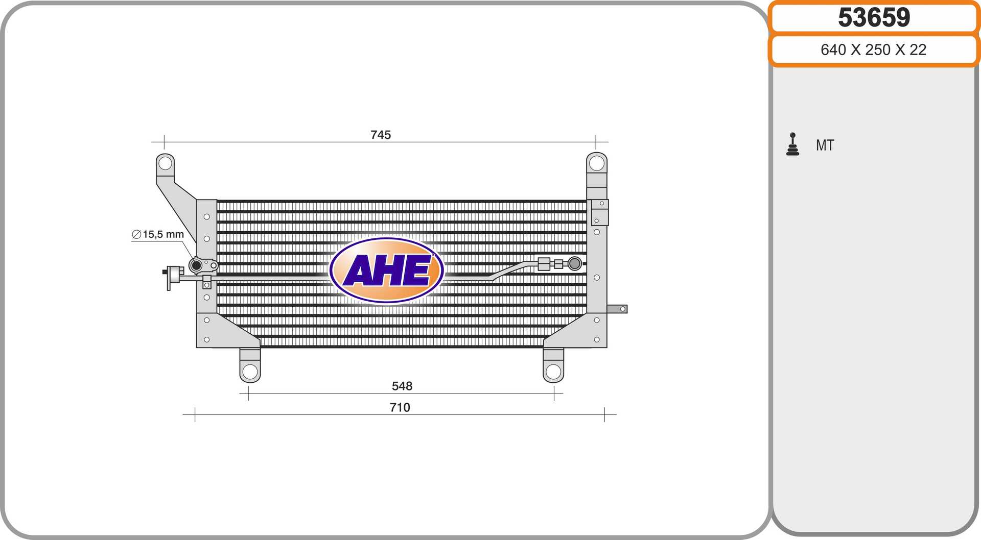 AHE 53659 Condensatore,...