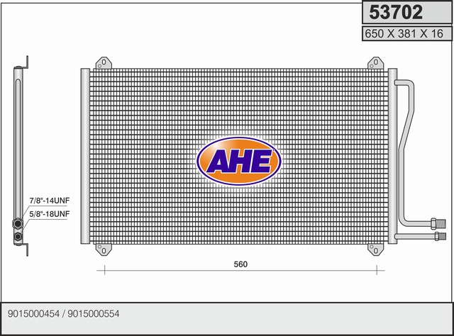 AHE 53702 Condensatore,...