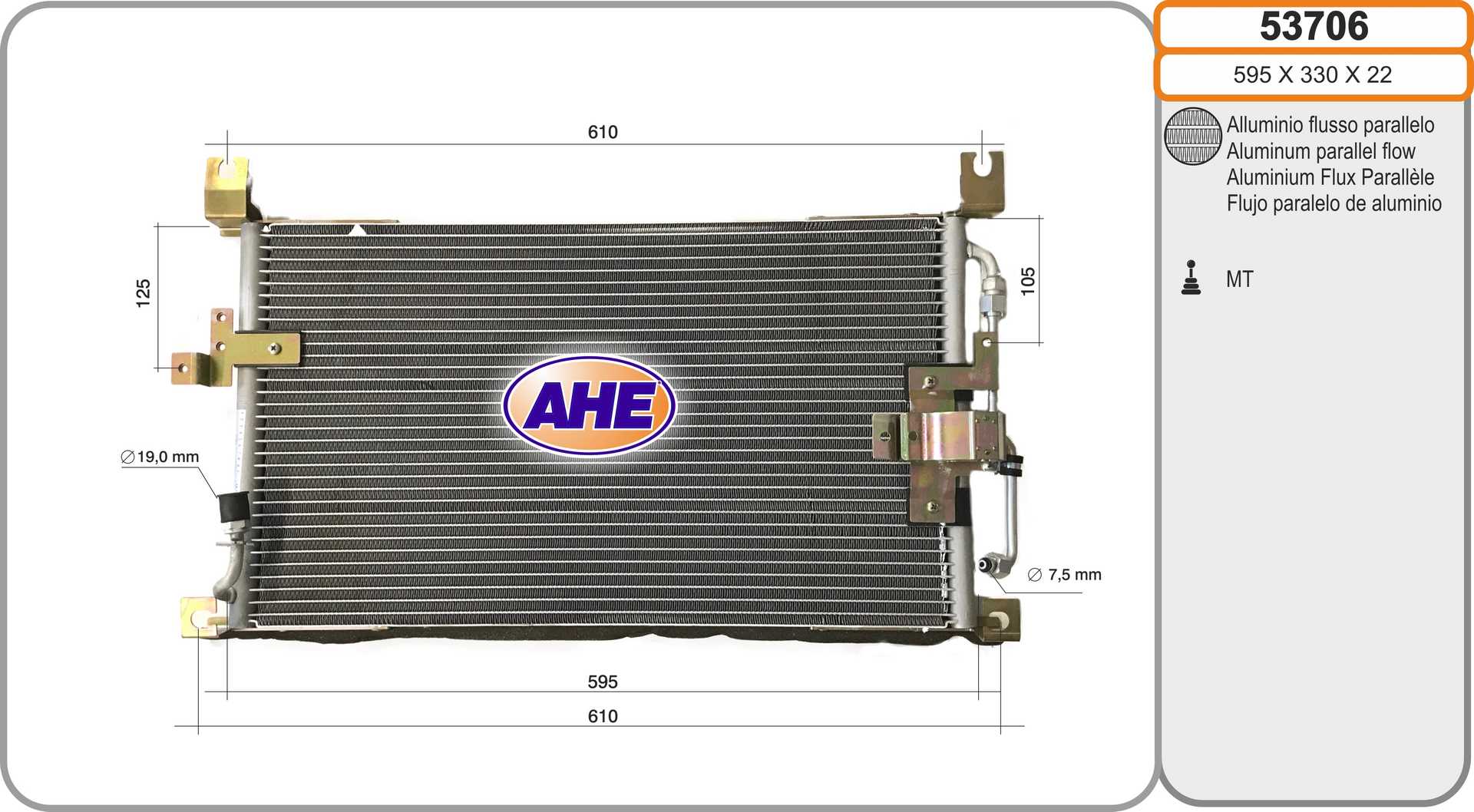 AHE 53706 Condensatore,...