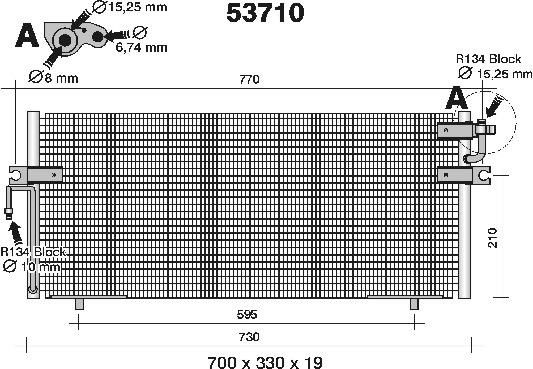 AHE 53710 Condensatore,...