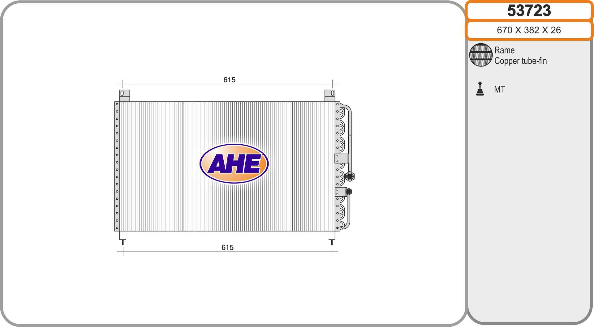 AHE 53723 Condensatore,...