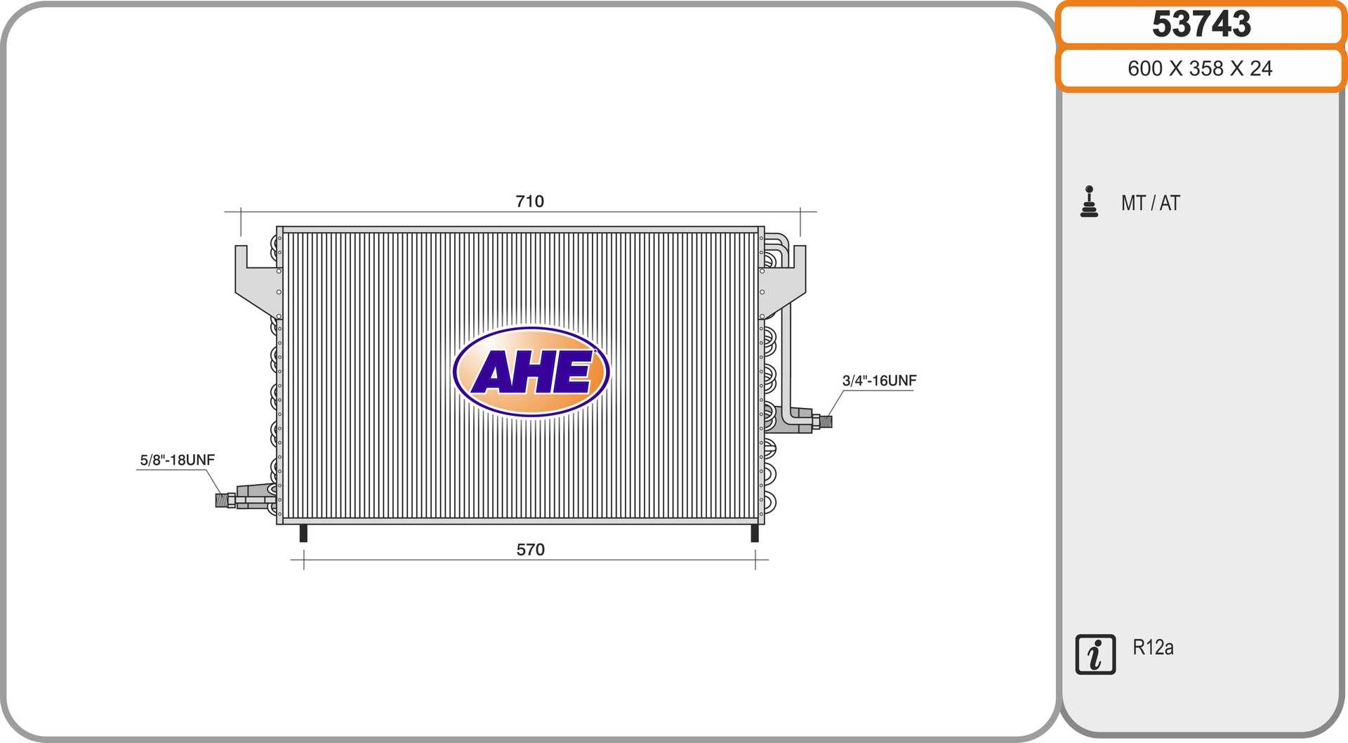 AHE 53743 Condensatore,...