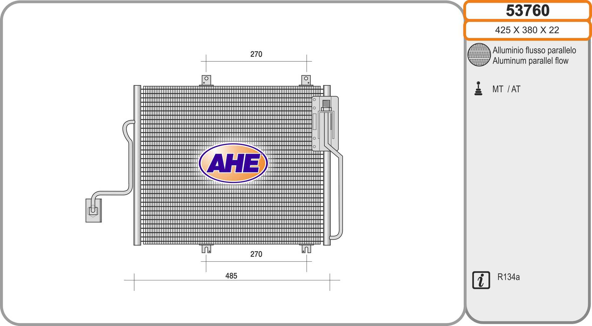 AHE 53760 Condensatore,...