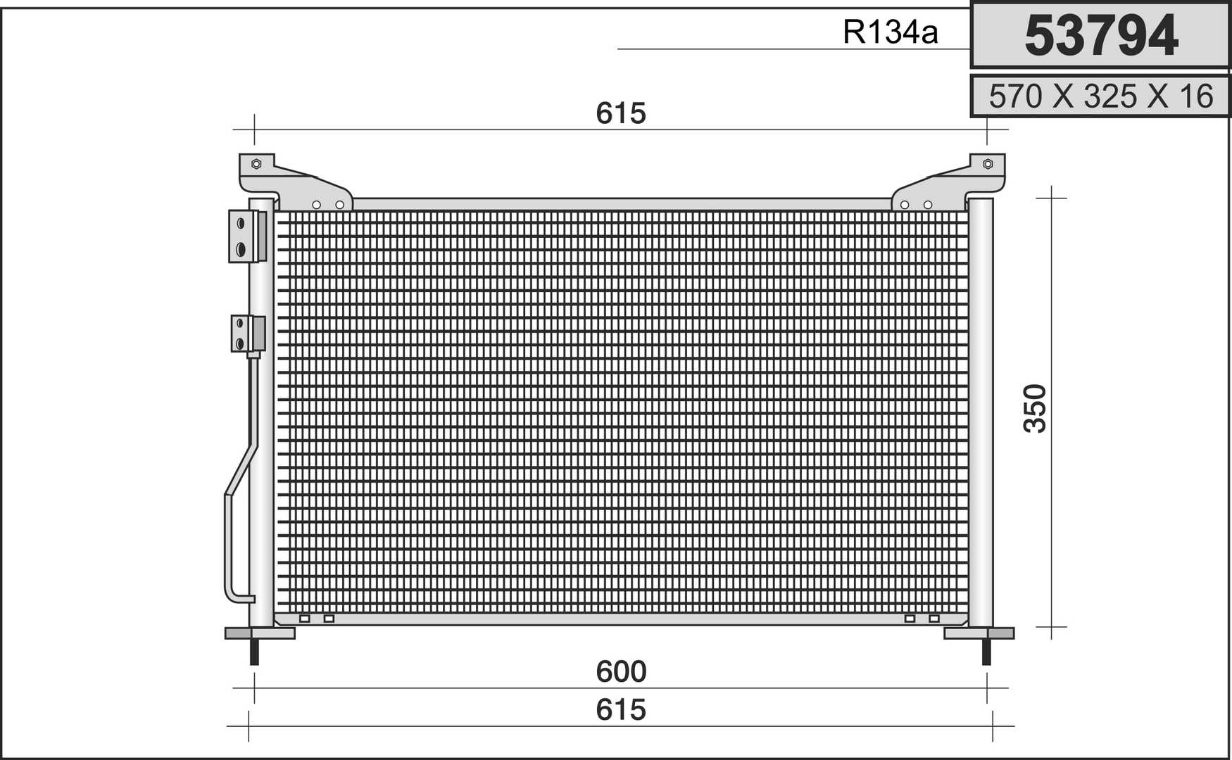 AHE 53794 Condensatore,...