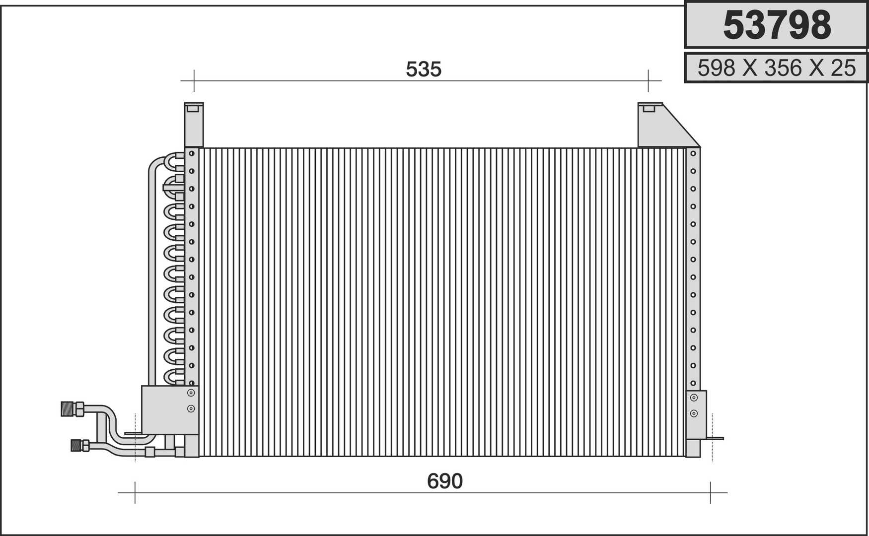 AHE 53798 Condensatore,...