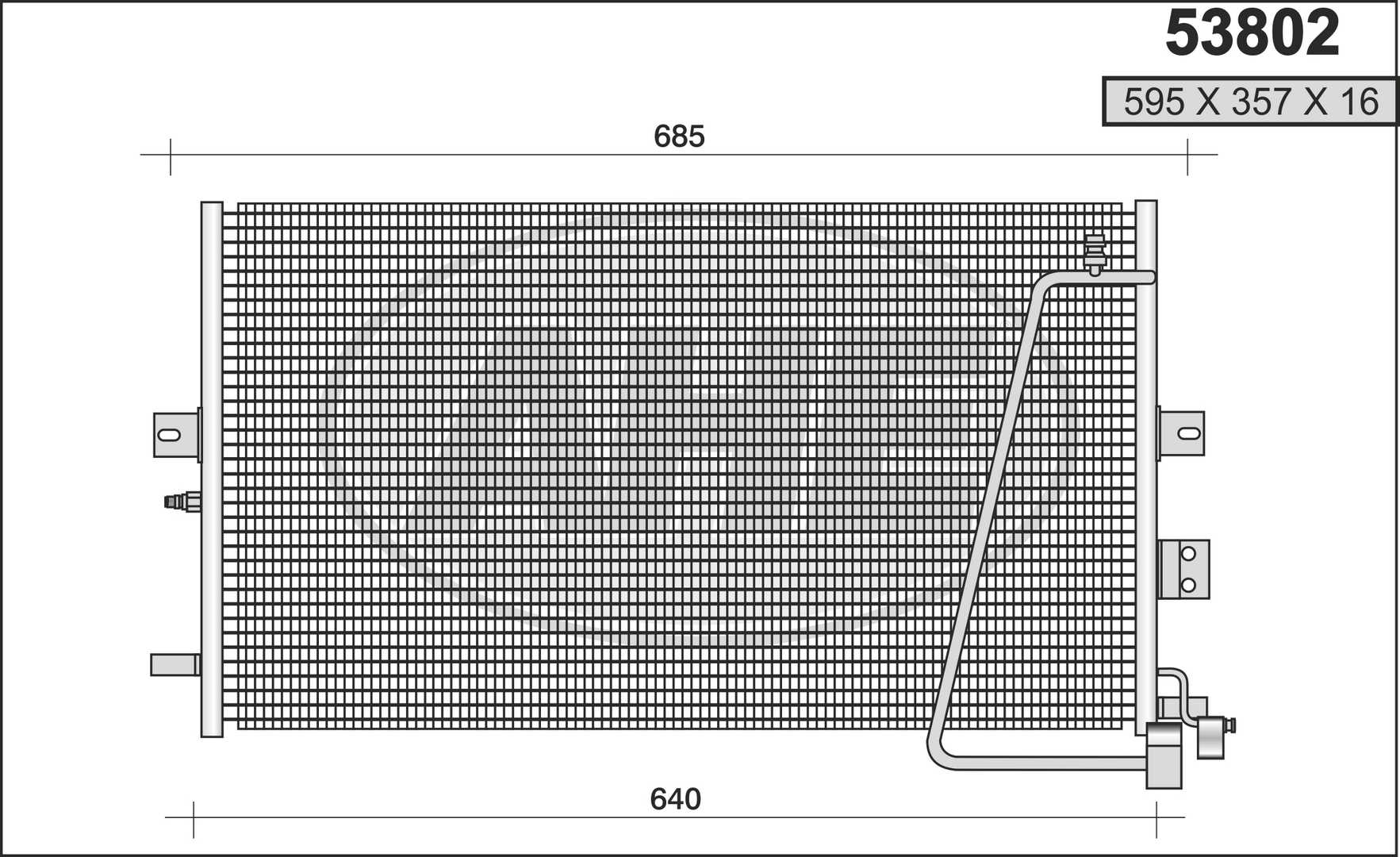 AHE 53802 Condensatore,...