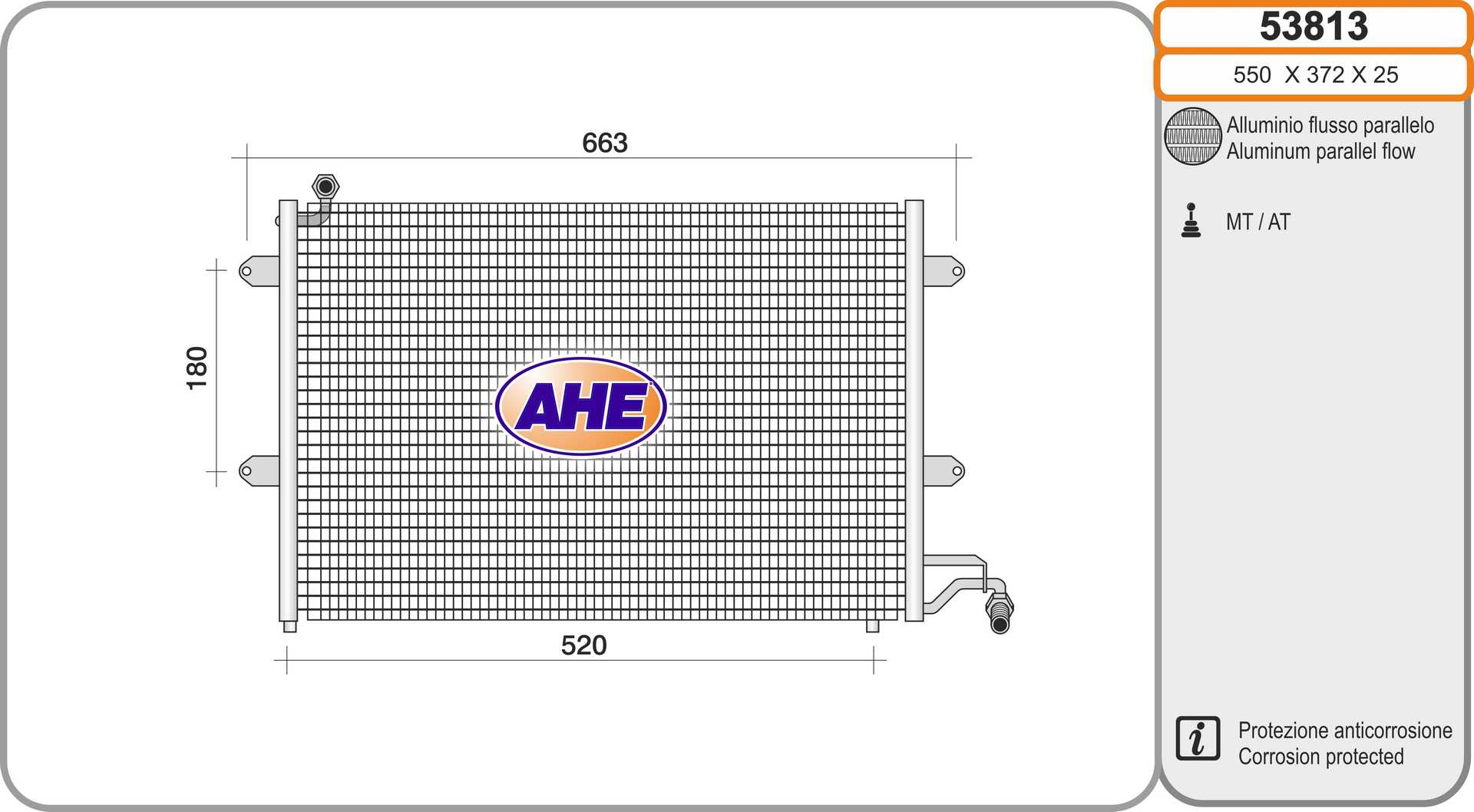 AHE 53813 Condensatore,...