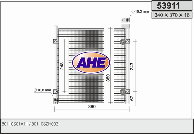 AHE 53911 Condensatore,...