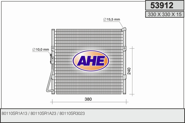 AHE 53912 Condensatore,...